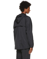 Reebok Classics Black Windbreaker Zip Up Jacket