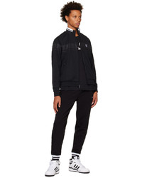 Sergio Tacchini Black Young Line Tennis Track Jacket