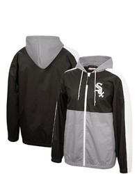Mitchell & Ness Blackgray Chicago White Sox Game Day Full Zip Windbreaker Hoodie Jacket At Nordstrom