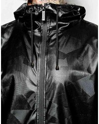Rains Breaker Waterproof Jacket With Embossed Print