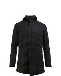 A New Cross Creased Hooded Jacket