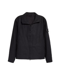 Stone Island Ghost Piece Water Resistant Supima Cotton Jacket In Black At Nordstrom