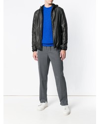 Herno Hooded Faux Leather Jacket