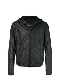 Herno Hooded Faux Leather Jacket