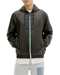 NOIZE Hooded Water Resistant Bomber Jacket