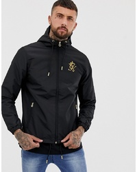 Gym King Hooded Windbreaker With Gold Embroiderygold