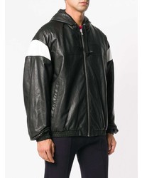 Kenzo Leather Hooded Jacket