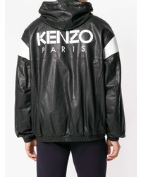 Kenzo Leather Hooded Jacket