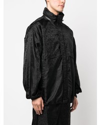 Moschino Monogram Jacquard Hooded Jacket