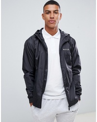 Nicce London Nicce Lightweight Jacket In Black With Hood