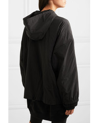 alexanderwang.t Oversized Embroidered Shell And Cotton Jersey Hoodie