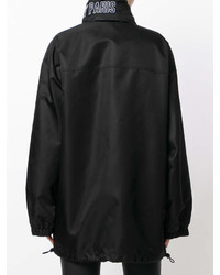 Givenchy Oversized Logo Embroidered Windbreaker Jacket