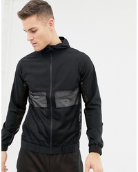 ASOS 4505 Running Jacket With Breathable Mesh Panel In Black