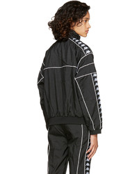 Kappa Ssense Black Oversized Windbreaker Track Jacket