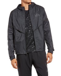 Nike Storm Fit Run Division Flash Jacket In Blackreflective Silver At Nordstrom