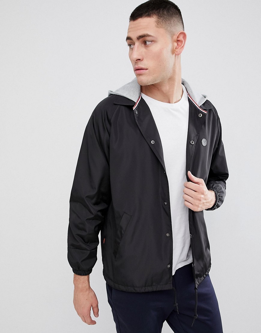 Le Breve Sweat Hood Coach Jacket, $21 | Asos | Lookastic