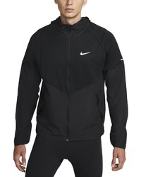 Nike Therma Fit Repel Miler Running Jacket In Blackblack At Nordstrom