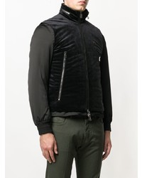 Emporio Armani Velvet Vest Layered Jacket
