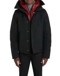 Bugatchi Water Repellent Bomber Jacket With Removable Puffer Bib