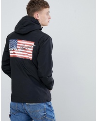 Penn Sport Windbreaker Hooded Jacket In Black