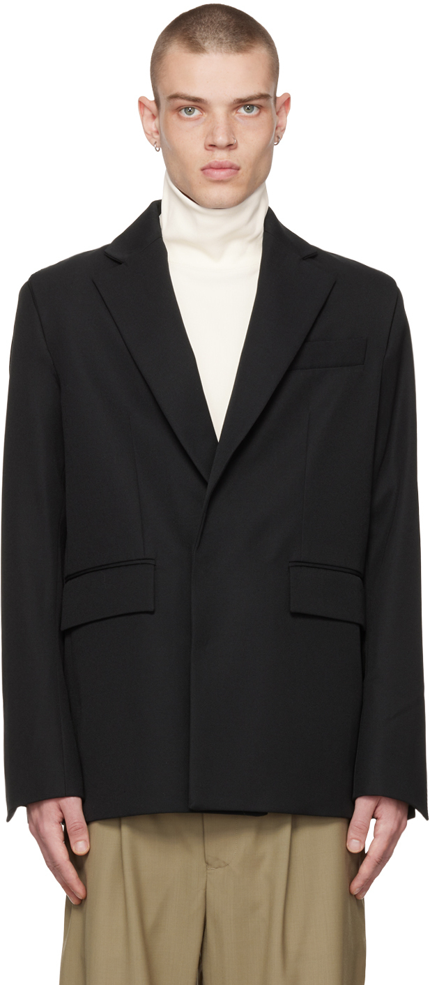 Bianca Saunders Black Cone Suit Jacket Blazer, $1,315 | SSENSE | Lookastic