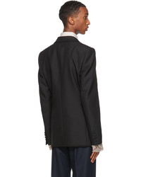 Gucci Black Ouverture Mohair Tailored Blazer