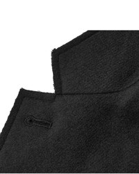 Lanvin Black Panelled Wool Blend Felt Blazer