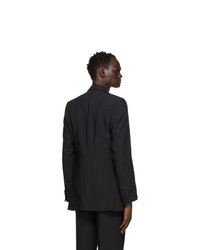 Situationist Black Pleated Collar Blazer