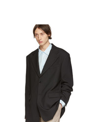 Raf Simons Black Single Breasted Fitted Blazer