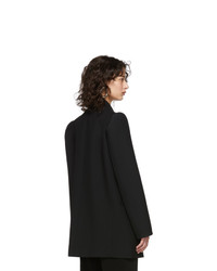Balenciaga Black Suspended Shoulder Blazer