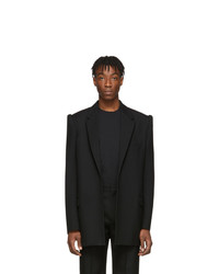 Balenciaga Black Suspended Shoulder Jacket