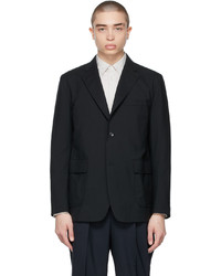 Comme des Garcons Homme Black Tropical Wool Single Breasted Blazer