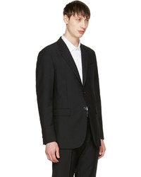 Jil Sander Black Two Button Suit Blazer