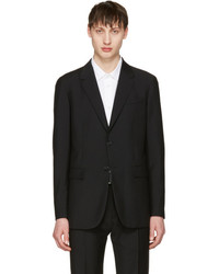 Jil Sander Black Two Button Suit Blazer