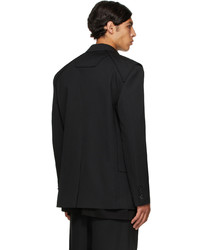 Juun.J Black Vest Layered Blazer