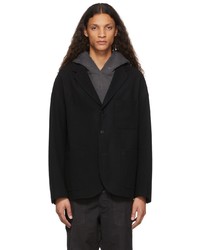VISVIM Black Wool Falkland Blazer