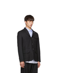 Comme Des Garcons SHIRT Black Wool Gabardine Blazer