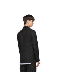 Comme Des Garcons SHIRT Black Wool Gabardine Blazer