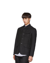 Comme Des Garcons SHIRT Black Wool Gabardine Blazer