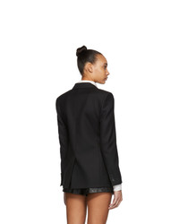 Saint Laurent Black Wool Multi Button Blazer