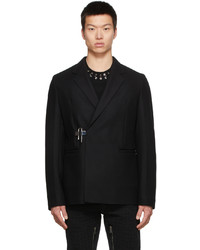 Givenchy Black Wool Padlock Blazer