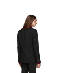 Givenchy Black Wool Single Breasted Blazer