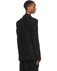 Rick Owens Black Wool Soft Soft Blazer