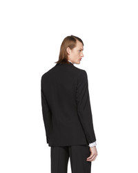 Burberry Black Wool Tailored Blazer