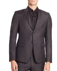 Emporio Armani Button Front Wool Suit Jacket