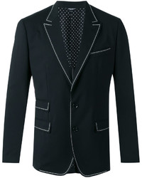 Dolce & Gabbana Contrast Lined Suit Jacket