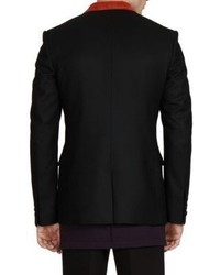 Givenchy Contrast Trimmed Wool Blazer