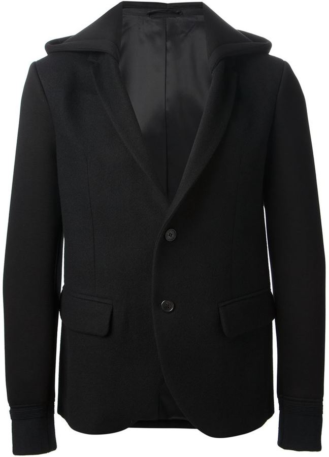 Neil Barrett Hooded Blazer, $1,176 | farfetch.com | Lookastic.com