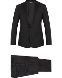 Dolce & Gabbana Notch Lapel Wool And Silk Blend Tuxedo