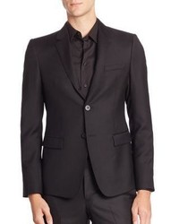 Emporio Armani Regular Fit Wool Suit Jacket